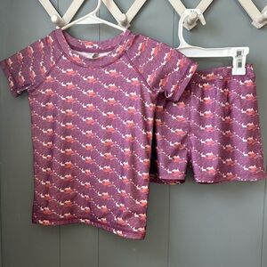 KQ two piece rash guard swimwear